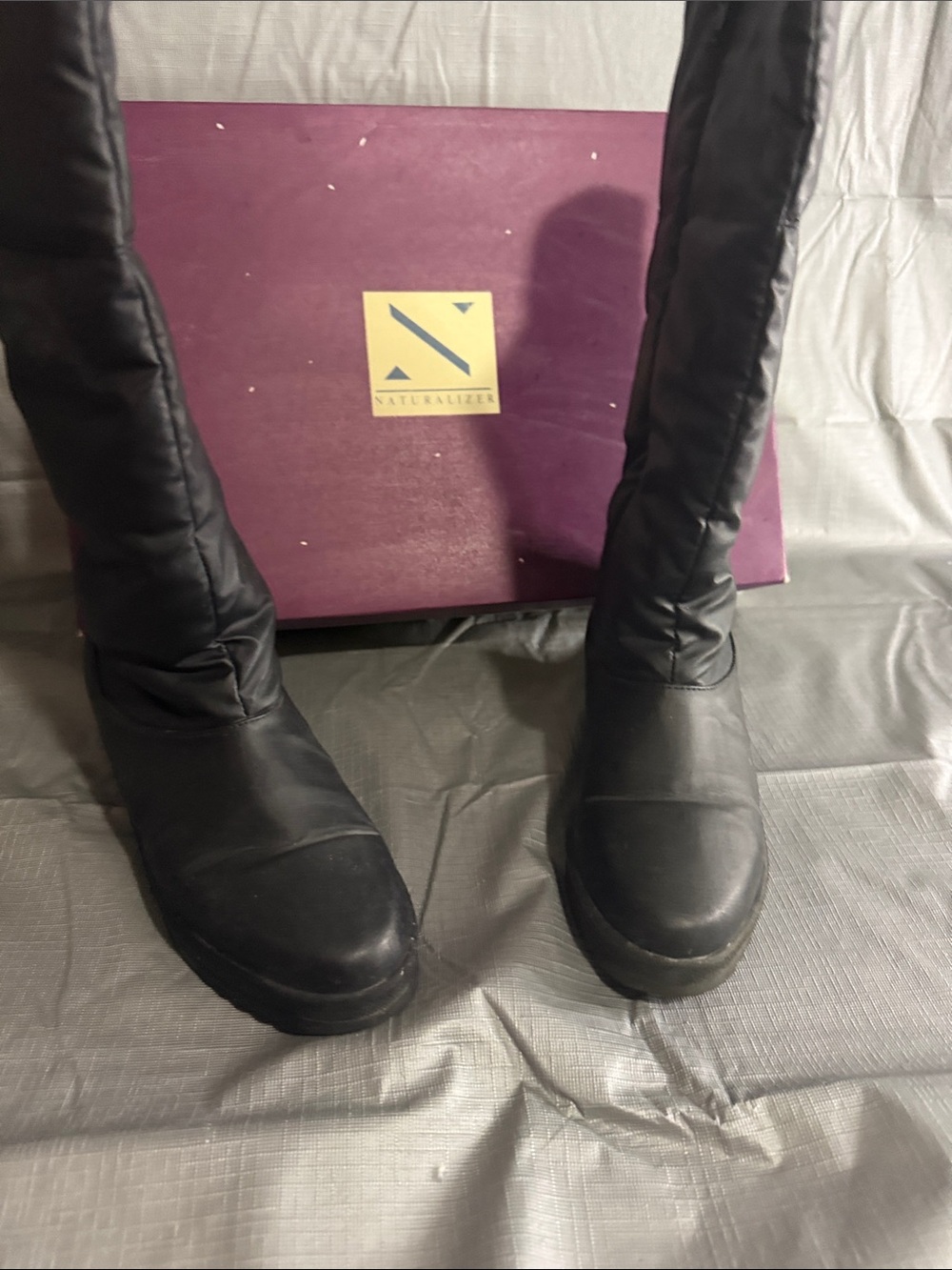 Naturalizer Black Over-the-Knee Boots with Cushioned Shaft